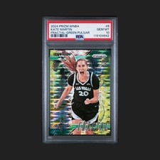2024 Prizm WNBA Kate Martin Fractal-Green Pulsar Gem Mint 10