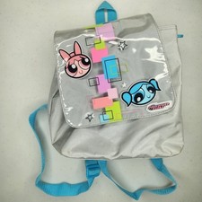 Vintage 2001 Powerpuff Girls Backpack Y2K Cartoon Network Blossom Bubbles