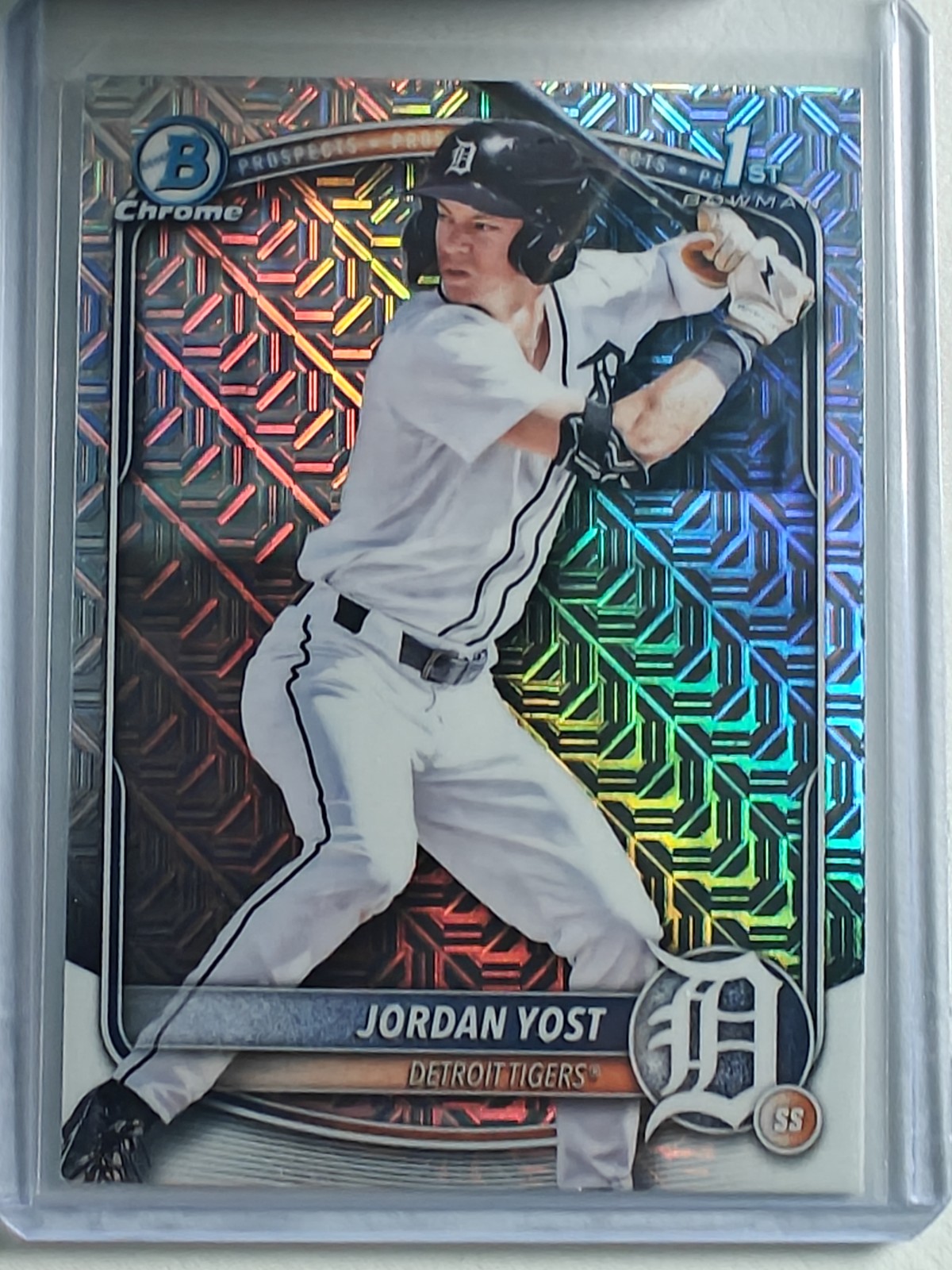 2025 Bowman Draft #BDC-162 Jordan Yost Chrome Mojo