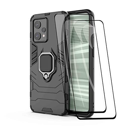 YAKUN Cover per Realme 9 PRO Plus Cover e 2 Vetro Temperato con 360° (g6G)