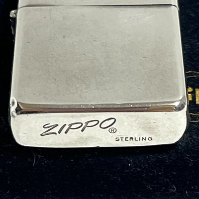 Zippo Rare Sterling Silver Italic Cursive Italic 80S | eBay