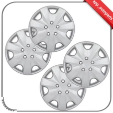 4x 16 inch Hub Caps Plastic Rim Covers Silver Cover Kit Fits All Makes Models