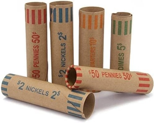 3072 Pcs Preformed Coin Roll Wrappers - Efficient for Quarters, Nickels, Dimes - Picture 6 of 8