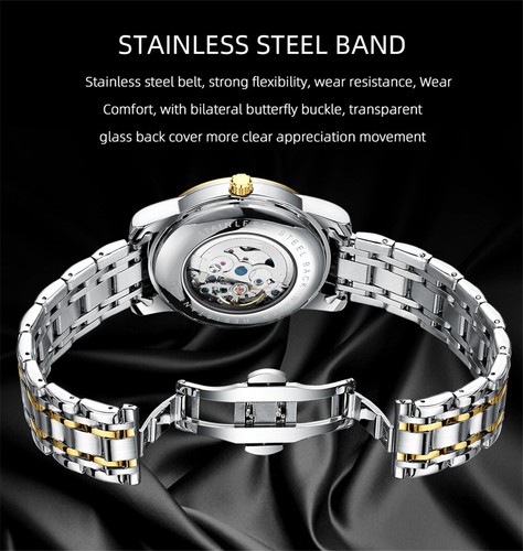 CHENXI Watch Men Roman Numerals Automatic Quartz Wristwatch Male Steel Watches - Bild 5 von 26