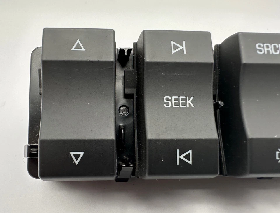 Interruptor de botón de control de audio de radio de música de volumen trasero GMC Acadia OEM 07-16 negro Foto 2 de 4