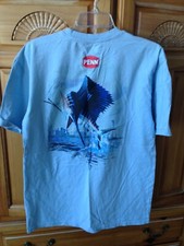 Penn Blue shirt with fish motif size medium by penn
