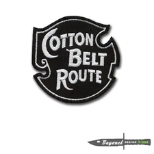 The Cotton Belt Route Railroad Embroidered Patch with Wax Backing "Cotton Belt"