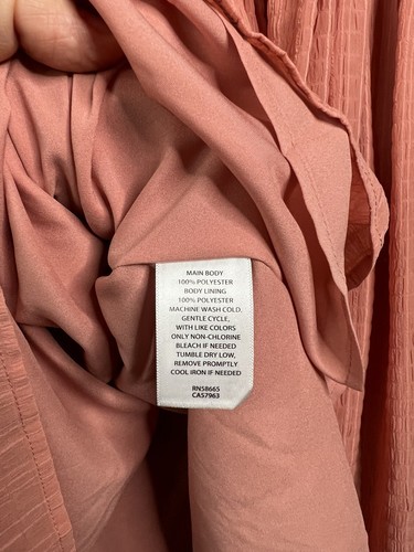 NORDSTROM ärmelloses Maxi-Siftkleid Seersucker rosa Desert Damen Medium - Bild 9 von 11