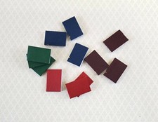 Dollhouse Miniature Books 12 Piece Book Set 7/8" tall 1:12 Scale