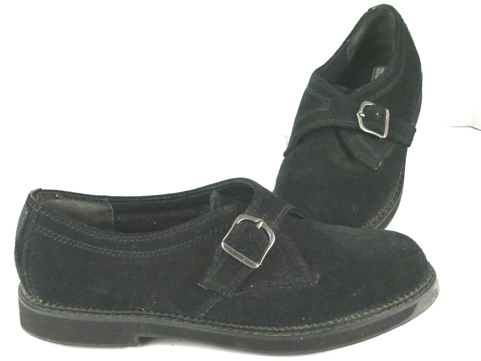 Scarpe da donna Reebok Boks in pelle scamosciata nera taglia 7 5 vintage