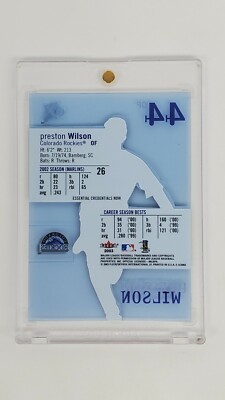 2003 EX Essential Credentials NOW Preston Wilson #26 COLORADO