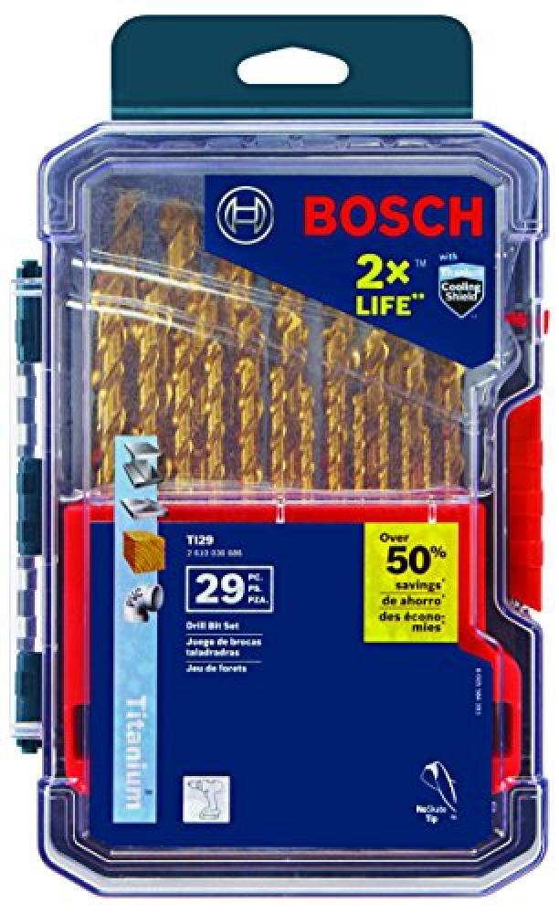 (TG. 29 Piece Set) Bosch BL29 nero ossido di metallo drill bit set, TI29 - NUOVO