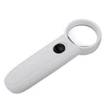 Handheld Magnifier Inspect Maps Magnifying Glass White Reading Jeweler Glasses