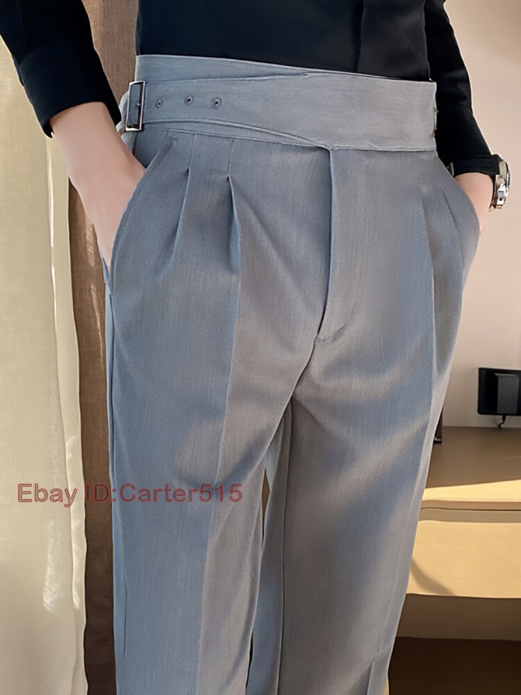 スーツ CULLNI/ Slim Flare Pintuck Gurkha Pants Single Buckle Olive Green Gurkha Pant – EMRIS EMPIRE