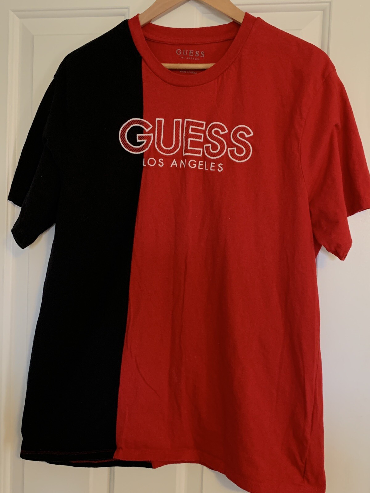 Guess Los Angeles Red and Black T-Shirt 