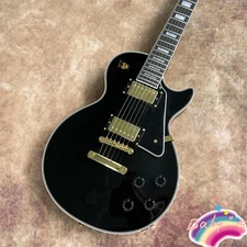 Handmade LP Black Beauty  Pro  Electric Guitar Rosewood Fretboard Gold Parts