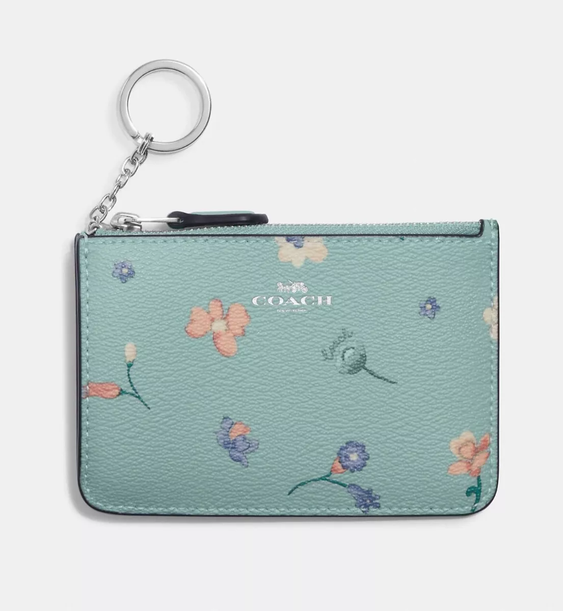 Coach Key Pouch With Mystical Floral Print