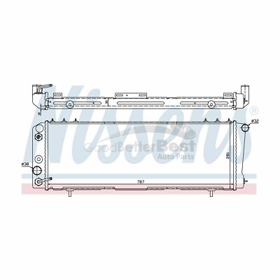 One New Nissens Radiator Center 60986 52003685 for Jeep | eBay 