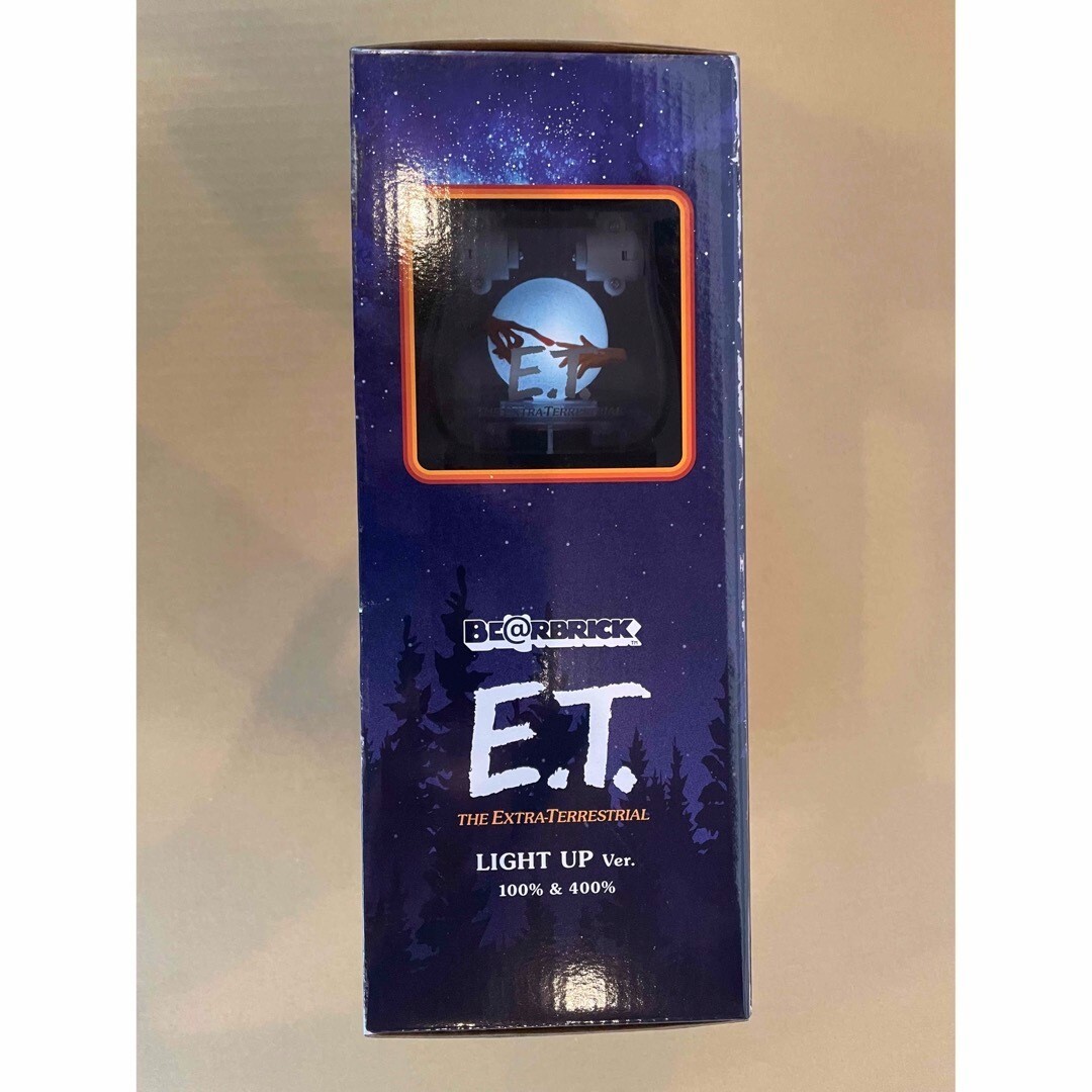MEDICOM TOY - BE@RBRICK E.T. LIGHT UP Ver. 100％ ＆ 400％ Medicom Toy BE@RBRICK - E.T. Light Up Version 100% & 400