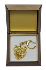 Golden Keychain with a Dog, Box Art Dog