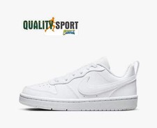 Nike Court Borough Bianco Scarpe Ragazzo Donna Sportive Sneakers DV5456 106