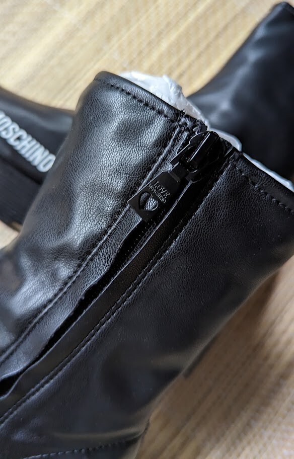 SAOLA Love Moschino calzino stivali ELASTICIZZATI suola grossa taglia 37 Running big