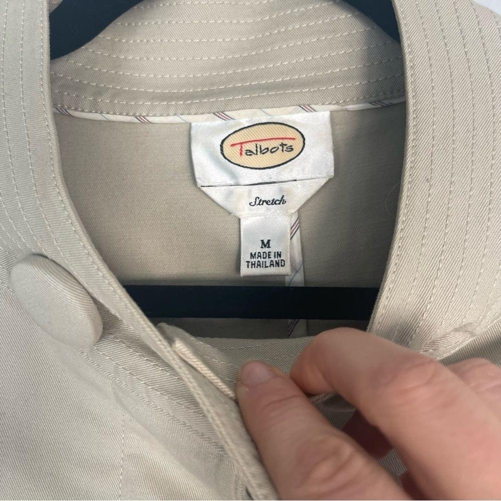 Talbots Women's Medium Button Down Stretch Blazer… - image 7