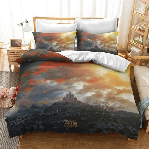 Juego de funda nórdica Legend of Zelda Games edredón Doona cama individual doble tamaño queen - Imagen 18 de 28