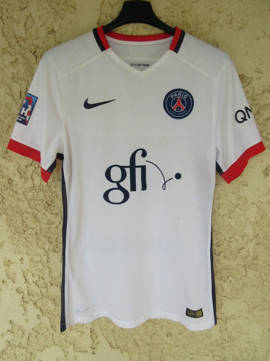 Maillot handball USAM NÎMES 2018 porté n°15 KAPPA blanc shirt jersey LNH M