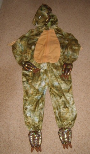 Child Boys Dragon Fancy Dress Costume Dinosaur Fairy Tale Animal Large 130-140cm - Picture 7 of 11