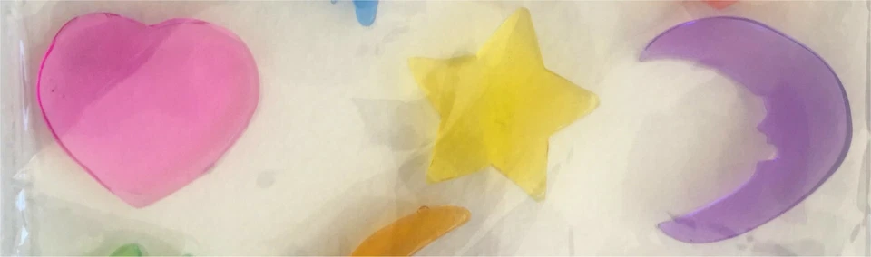 11 Gel-Sticker für Glas, Spiegel, Metall, Keramik - Engel, Sterne, Herzen, Mond  - Bild 4 von 4