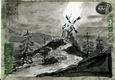 Artbox Frankenstein Skizzenkarte von Warren Martineck Windmühle