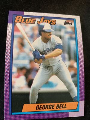 1990 Topps Baseball Card #170 George Bell Toronto Blue Jays NmMt Free Shipping!