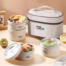 Thermal Lunch Box Portable Stackable Bento Japanese Style Leakproof Bento Box
