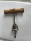 Vintage Wine Cork Screw Bottle Opener Wood Handle Barware Made In Italy — photo 6