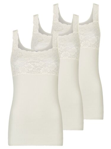 Lot de 3 chemises à aisselles pour femmes Fine Cotton 70 300 499 0 36-56 4 couleurs - Photo 1/5