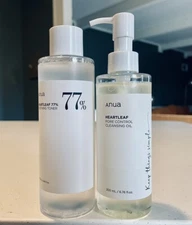 ANUA HEARTLEAF PORE CONTROL CLEANSING OIL 200ml & TONER 250ml ex 2026
