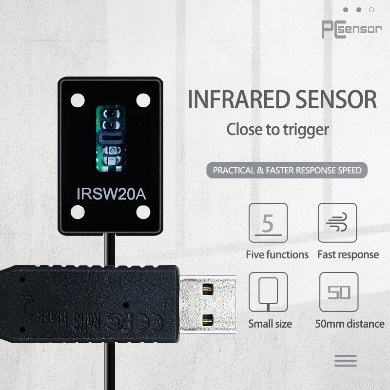 Reflective Photoelectric Proximity Switch Infrared Sensor Custom USB Keyboard - Image 2 of 4