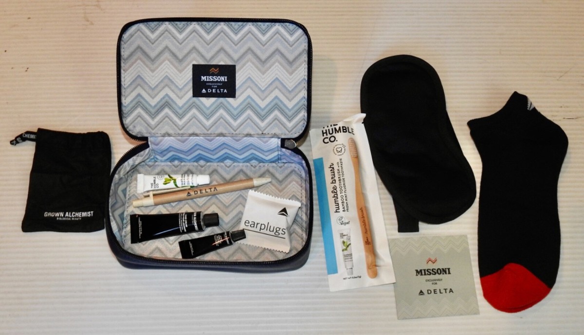 DELTA MISSONI newest business Delta ONE class amenity luxury Kit
