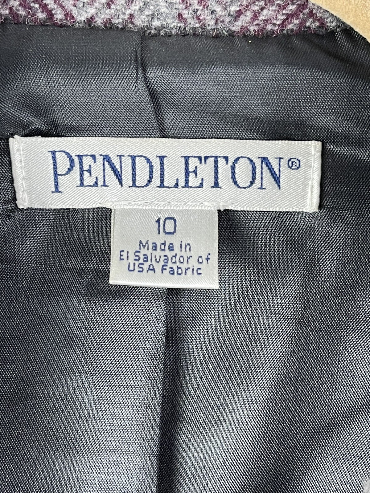 Pendleton Plaid Wool Button Up Blazer Jacket Wome… - image 7
