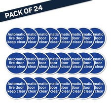 Automatic Fire Door Keep Clear 80mm Self Adhesive Fire Door Safety Sticker