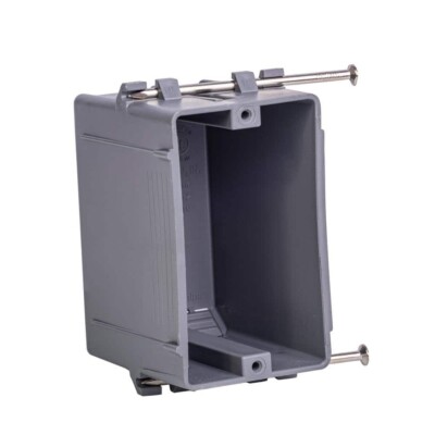 (100 Pk) Gardner Bender 18 cu. in. 1-Gang New Work Switch/Outlet Box BOX-NS18N