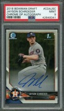 2018 Bowman Chrome Draft Jayson Schroeder RC Auto PSA 9 Mint #CDAJSC