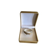 Vintage Silver .925 Baby Bangle Bracelet With Gold Gift Box