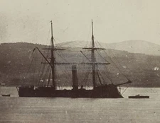 CONFEDERATE CSS IRONCLAD STONEWALL AT FERROLL SPAIN 1865 8.5X11 PHOTO