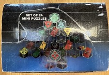 VTG Set of 24 Mini Cube/Block Brain Puzzles/Greenbrier International Maze/Game