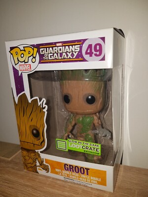 Funko Pop Groot Loot Crate Exclusive Glow in the Dark #49
