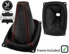 ROT NAHT  LEDER HANDBUCH SCHALTSACK+KUNSTSTOFFRAHME F?R HYUNDAI SANTA FE 01-06