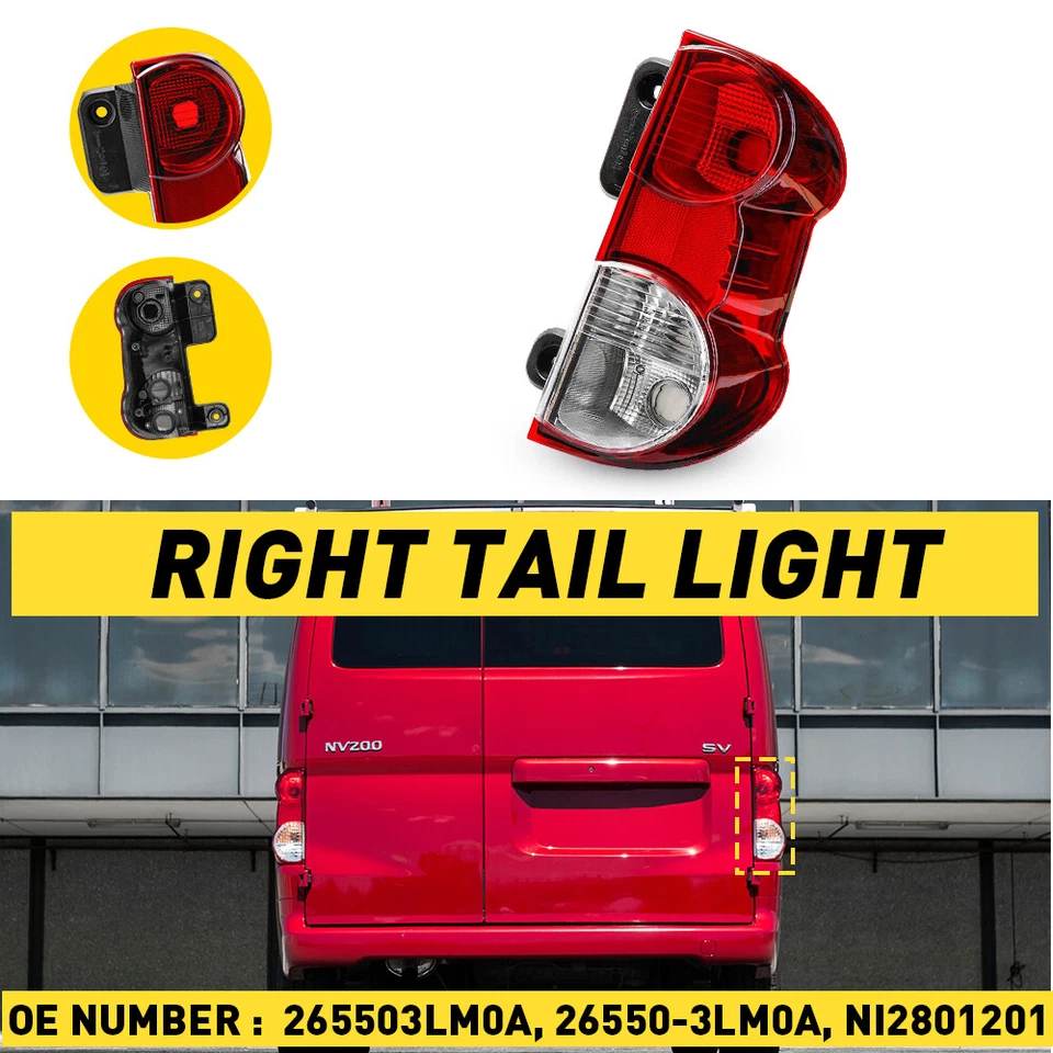 Luz trasera para Nissan NV200 2013-2017 y Chevrolet City Express 2015 derecha EXD Foto 2 de 4