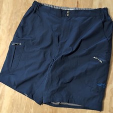 Reel Life Fishing Water Shorts Mens Size Large Mesh Liner Pockets Blue 9” Cargo